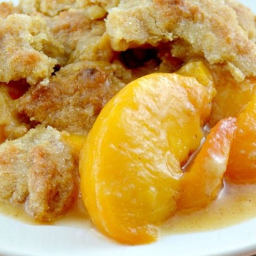 Old Fashioned Made From Scratch Peach Cobbler